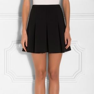 Alexander Wang inverted box pleat black skirt BNWT